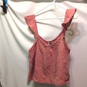 NWT Marine Layer Rosette Jude Flutter sleeve summer tank shirt size extra large